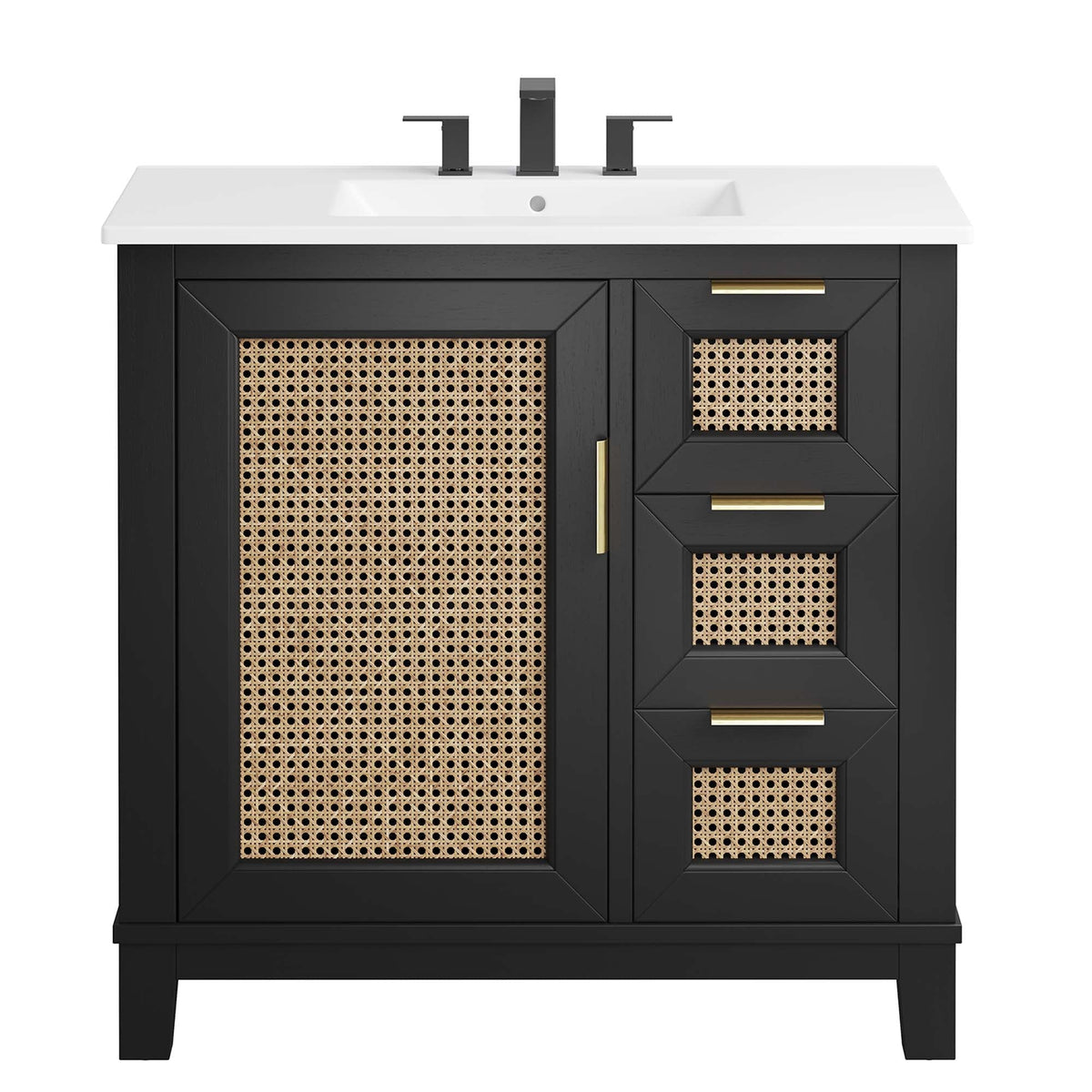 Dixie 36" Solid Wood Bathroom Vanity Cabinet by Modway - EEI-6725