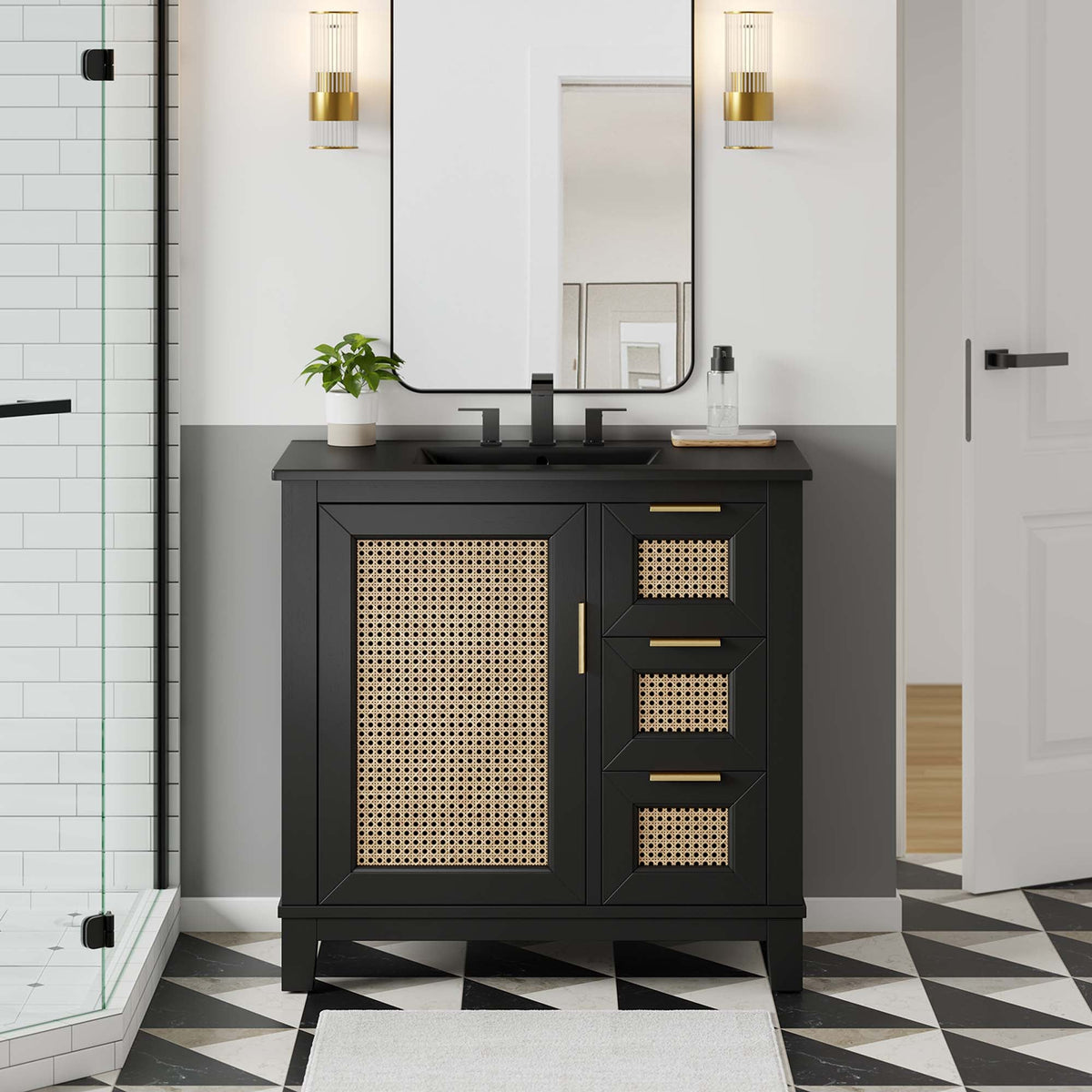 Dixie 36" Solid Wood Bathroom Vanity Cabinet by Modway - EEI-6726
