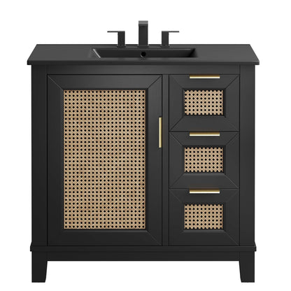 Dixie 36" Solid Wood Bathroom Vanity Cabinet by Modway - EEI-6726