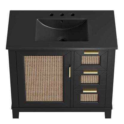 Dixie 36" Solid Wood Bathroom Vanity Cabinet by Modway - EEI-6726