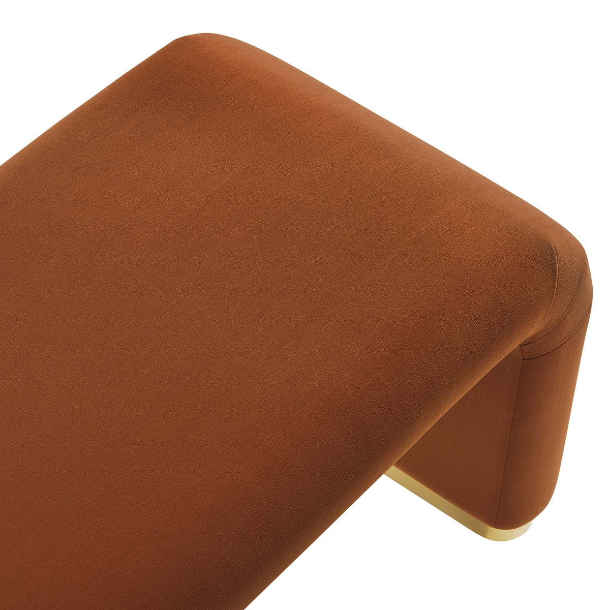 Koda Performance Velvet Waterfall Long Bench by Modway