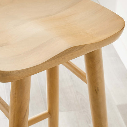 Saville Backless Wood Bar Stools Set of 2 by Modway