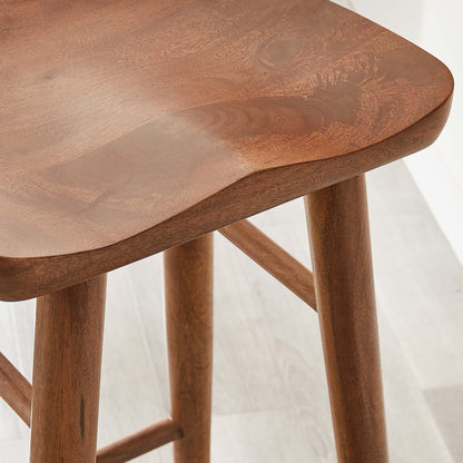 Saville Backless Wood Bar Stools Set of 2 by Modway