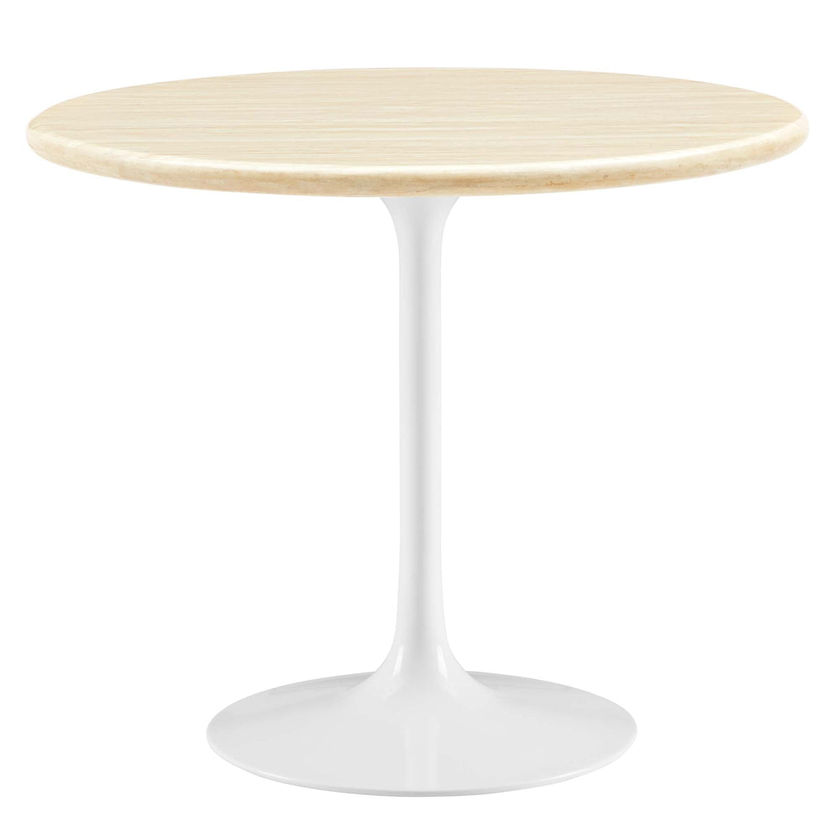 Lippa 36" Round Faux Travertine Dining Table by Modway - EEI-6748