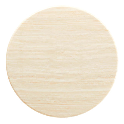 Lippa 36" Round Faux Travertine Coffee Table by Modway - EEI-6753