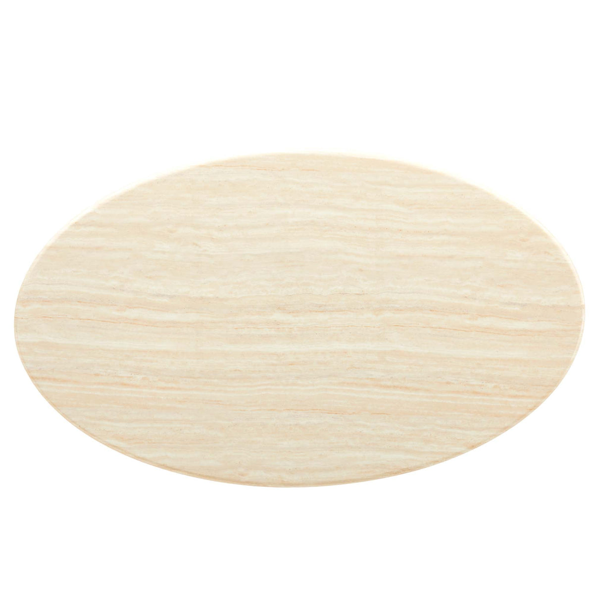 Lippa 60" Oval Faux Travertine Dining Table by Modway - EEI-6757