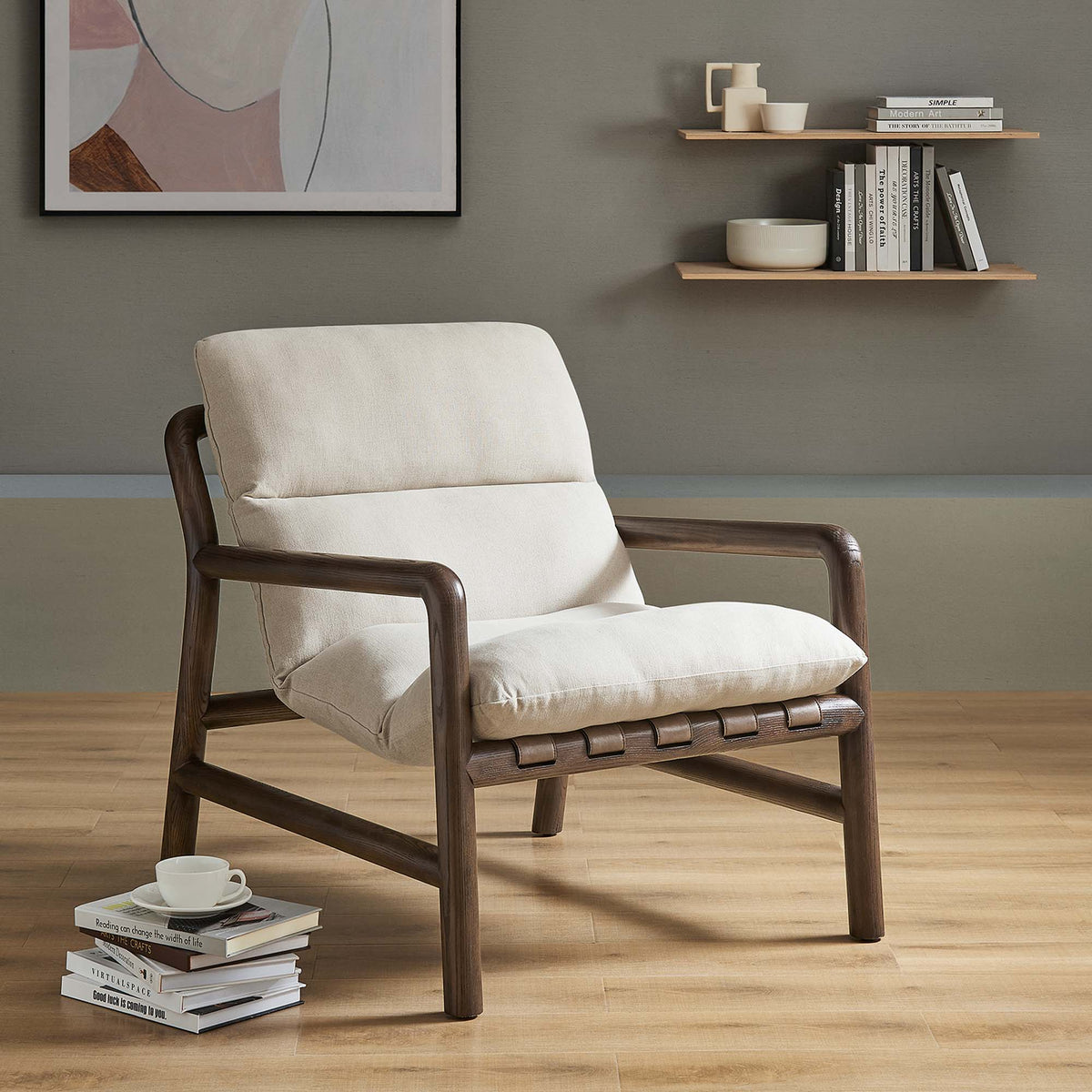 Paxton Wood Sling Chair by Modway
