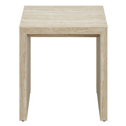 Mirella Faux Travertine Side Table by Modway