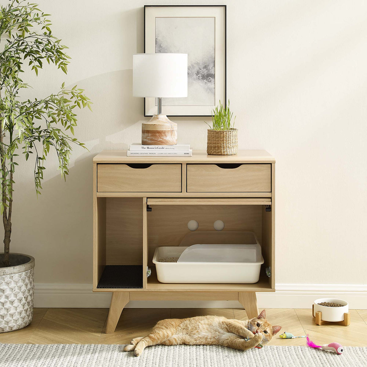 Render Cat Cabinet by Modway