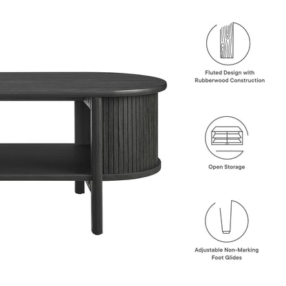 Cadence Coffee Table by Modway Mid-Century Modern Rubberwood