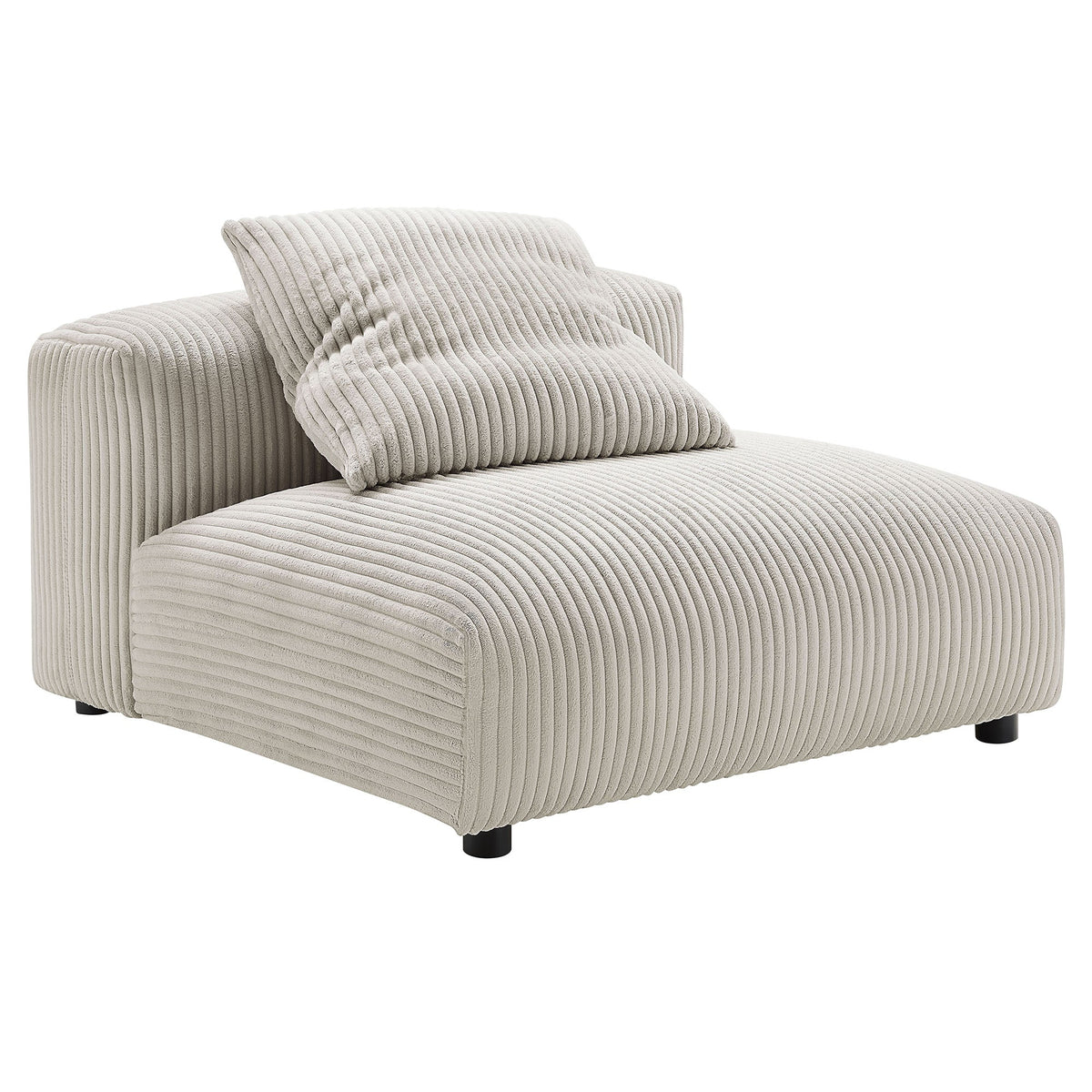 Solace Modular Corduroy Upholstered Armless Chair