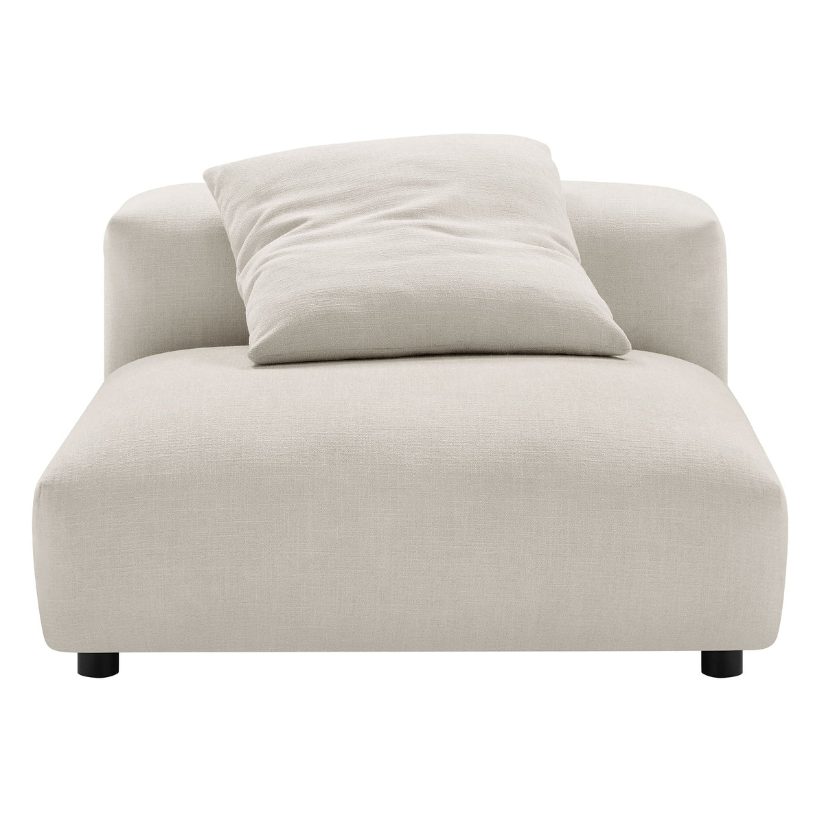 Solace Modular Upholstered Fabric Armless Chair by Modway
