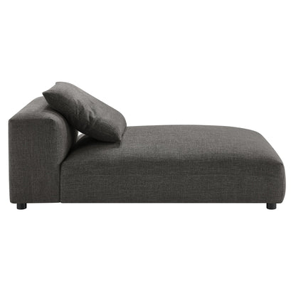 Solace 2-Piece Modular Upholstered Fabric Sectional Sofa with Chaise by Modway