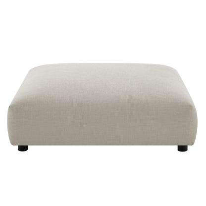 Solace Modular Upholstered Fabric Armless Loveseat and Ottoman Set by Modway