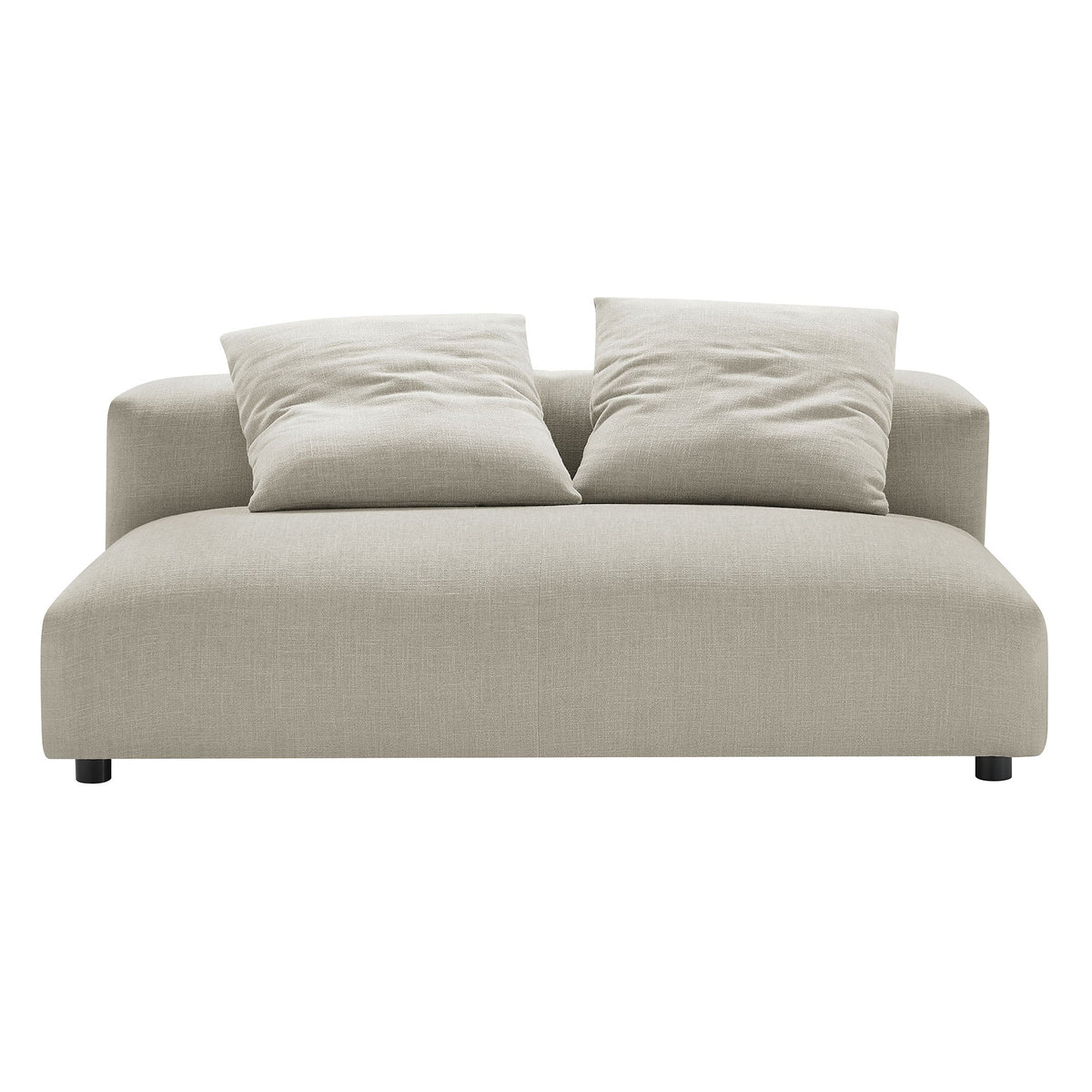 Solace Modular Upholstered Fabric Armless Loveseat by Modway