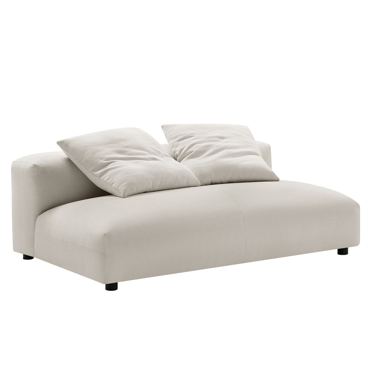 Solace Modular Upholstered Fabric Armless Loveseat by Modway