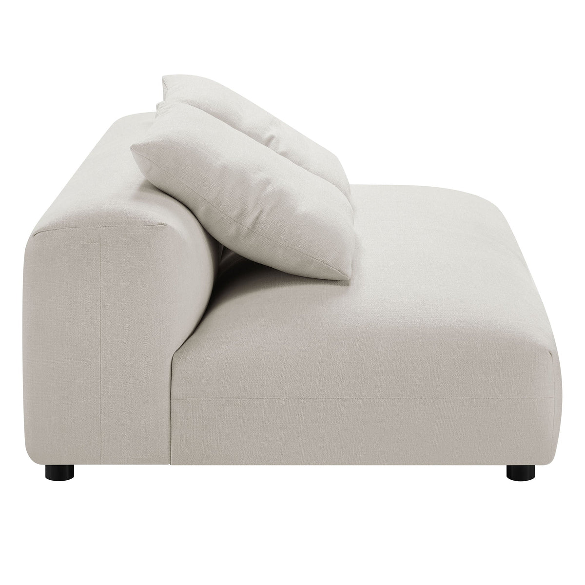 Solace 2-Piece Modular Upholstered Fabric Sectional Sofa with Chaise by Modway
