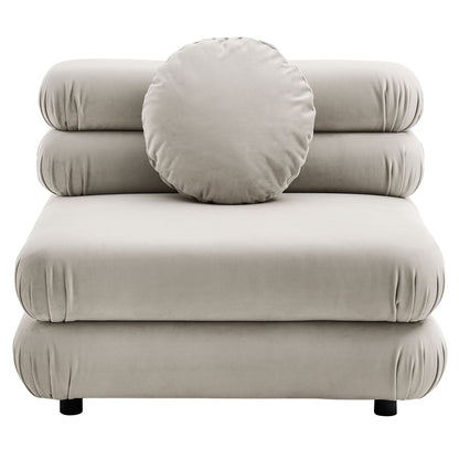Jubilee 3-Piece Modular Performance Velvet Sectional Sofa by Modway