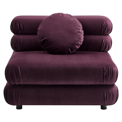 Jubilee 3-Piece Modular Performance Velvet Sectional Sofa by Modway