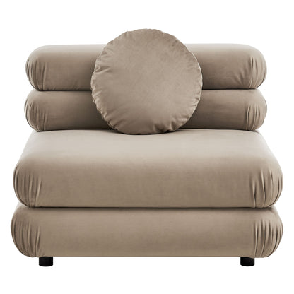 Jubilee 5-Piece Modular Performance Velvet Sectional Sofa by Modway