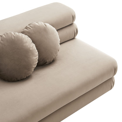 Jubilee Modular Performance Velvet Armless Loveseat by Modway