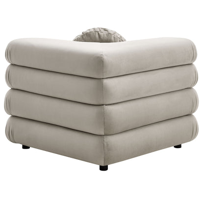 Jubilee 4-Piece Modular Performance Velvet Sectional Sofa by Modway