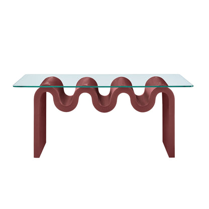Ondine Glass Top Coffee Table by Modway