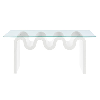 Ondine Glass Top Coffee Table by Modway