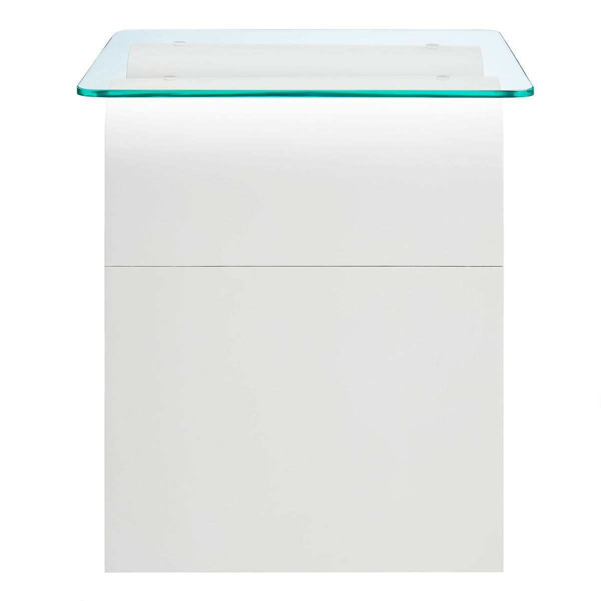 Ondine Glass Top Side Table by Modway