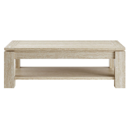 Hollis Travertine Coffee Table by Modway