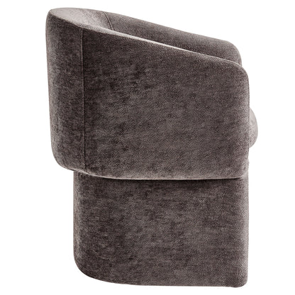 Verity Barrel Back Chenille Dining Armchair by Modway