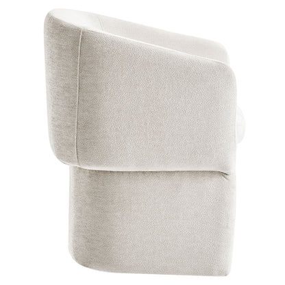 Verity Barrel Back Chenille Dining Armchair by Modway