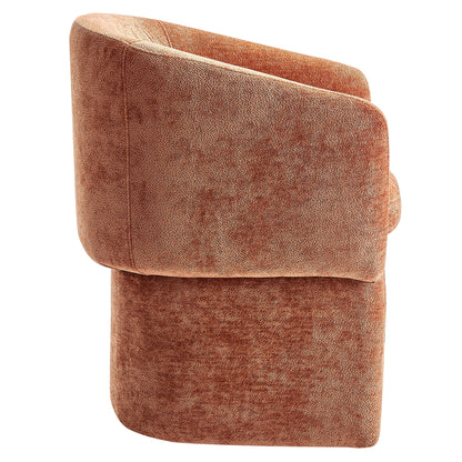 Verity Barrel Back Chenille Dining Armchair by Modway
