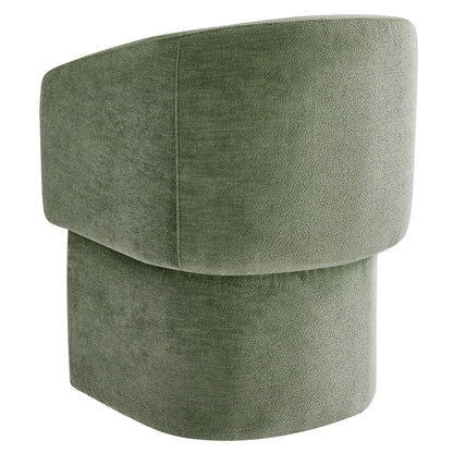 Verity Barrel Back Chenille Dining Armchair by Modway