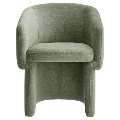 Verity Barrel Back Chenille Dining Armchair by Modway