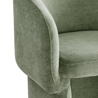 Verity Barrel Back Chenille Dining Armchair by Modway