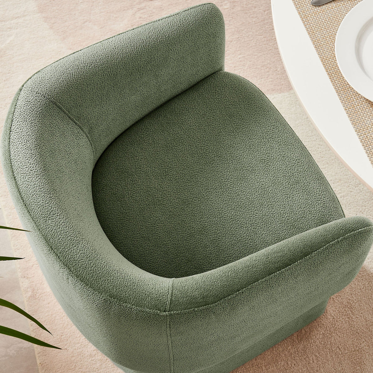 Verity Barrel Back Chenille Dining Armchair by Modway