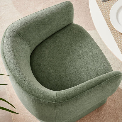 Verity Barrel Back Chenille Dining Armchair by Modway