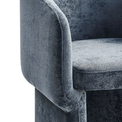 Verity Barrel Back Chenille Dining Armchair by Modway