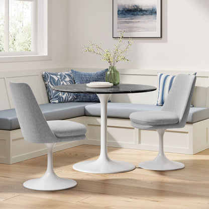 Lippa Swivel Dining Upholstered Side Chair by Modway