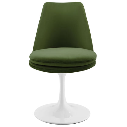 Lippa Swivel Dining Performance Velvet Side Chair by Modway