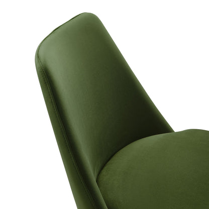 Lippa Swivel Dining Performance Velvet Side Chair by Modway