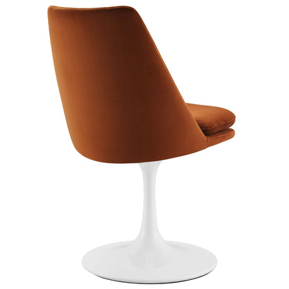 Lippa Swivel Dining Performance Velvet Side Chair by Modway