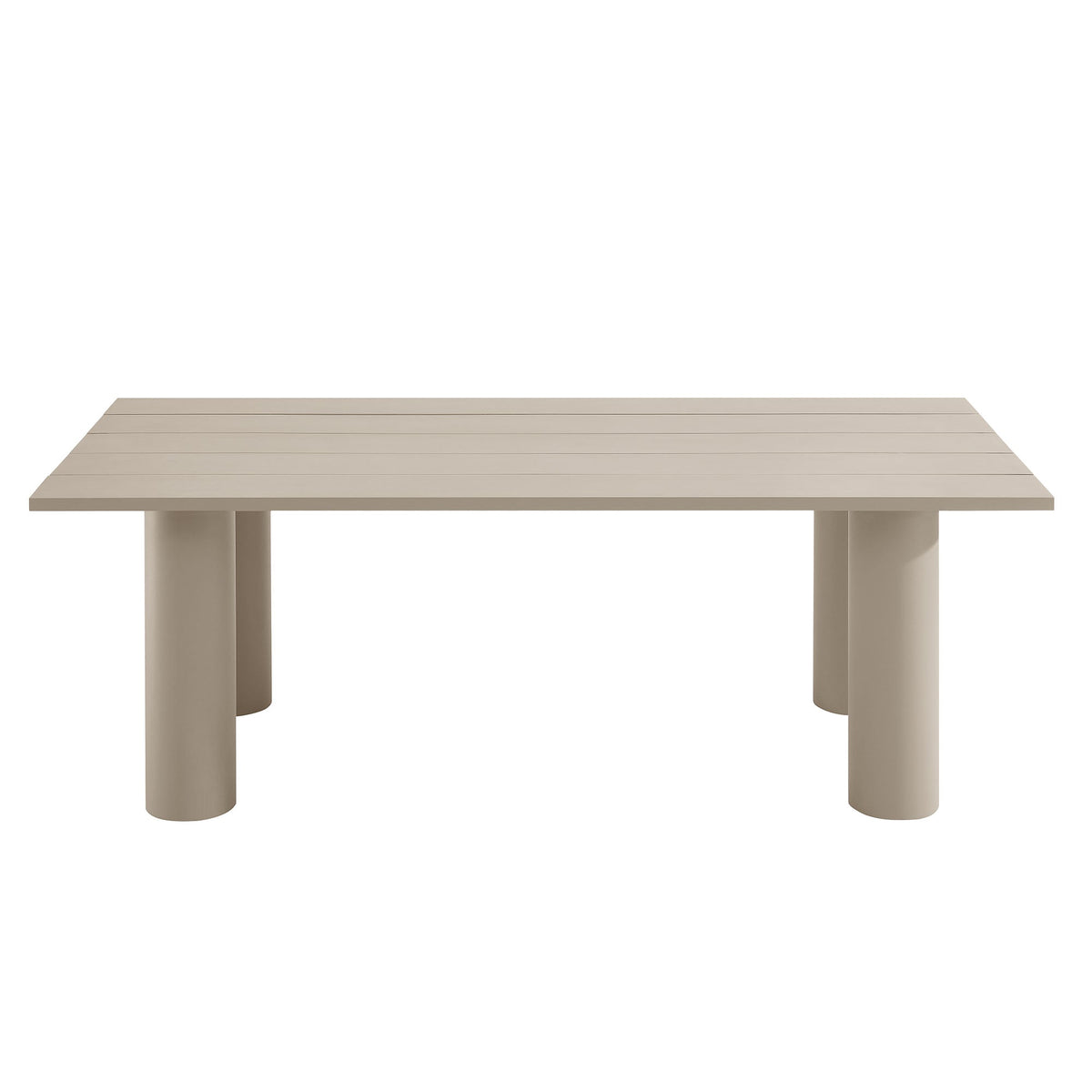 Nautica Outdoor Patio 87" Rectangular Aluminum Dining Table by Modway