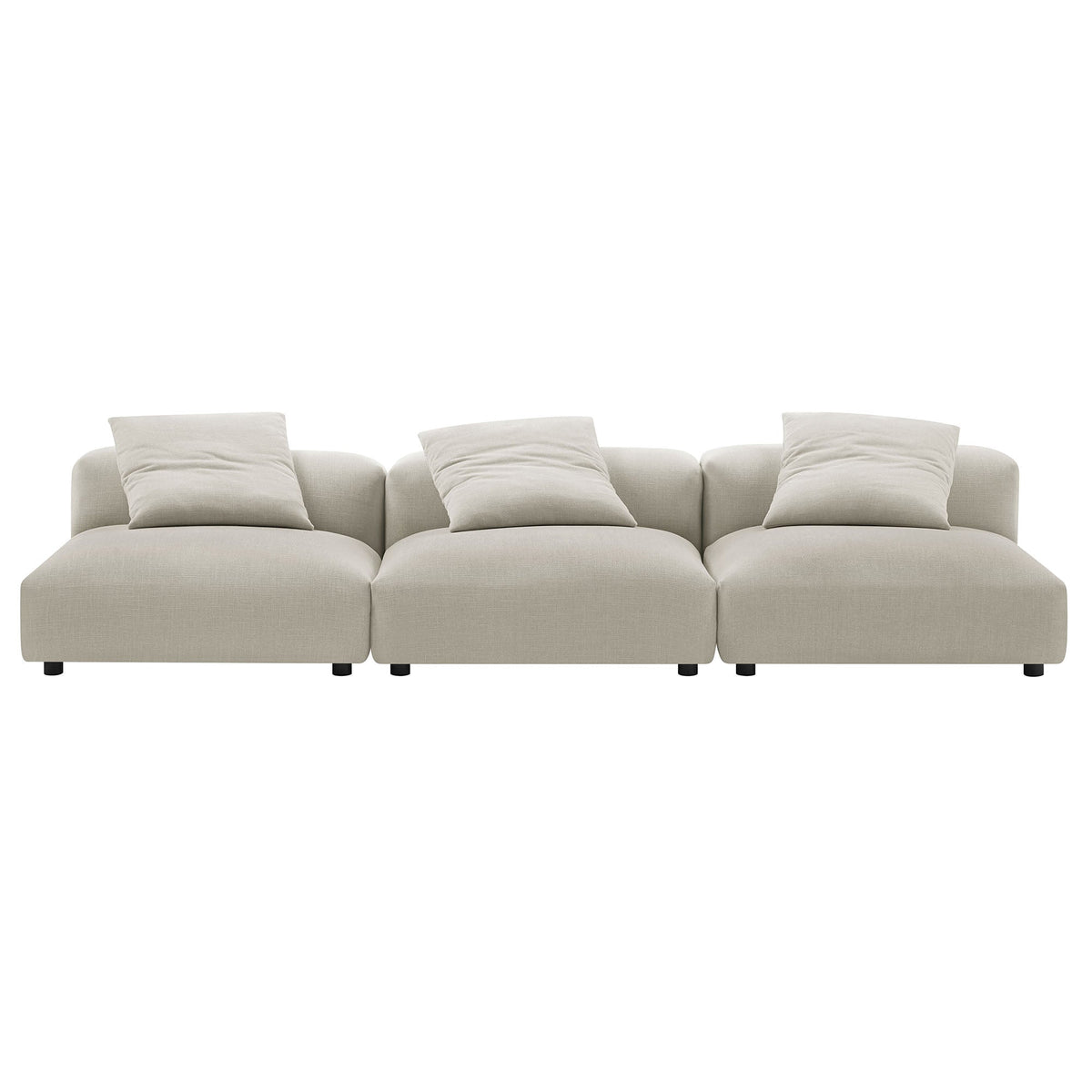 Solace 3-Piece Modular Upholstered Fabric Sofa by Modway
