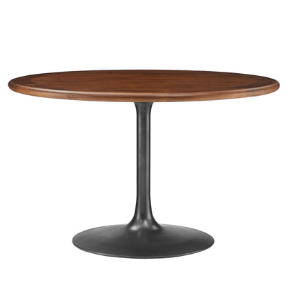 Lippa 48" Round Pedestal Solid Wood Dining Table by Modway