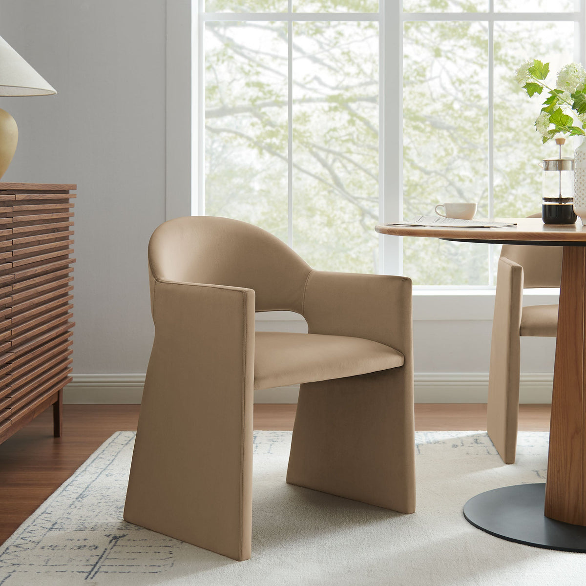 Talia Performance Velvet Dining Armchair by Modway