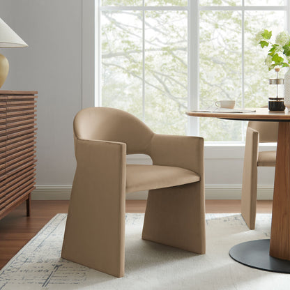 Talia Performance Velvet Dining Armchair by Modway