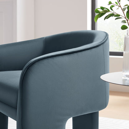 Greer Performance Velvet Upholstered Accent Armchair by Modway