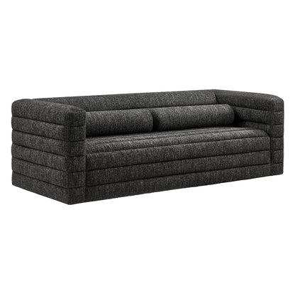 Relle Channel Tufted Boucle Upholstered Sofa by Modway